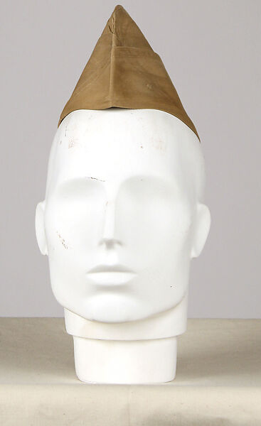 Military ensemble, a, j, k, l, m) wool
b, c) silver
d, e) metal
f, g, h, i) cotton, metal
n, o) cotton, American