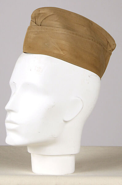 Military ensemble, a, j, k, l, m) wool
b, c) silver
d, e) metal
f, g, h, i) cotton, metal
n, o) cotton, American