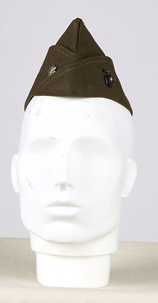 Military uniform, a, f, g, i, l, m) wool
b, c) silver
d, e, j, k, o, p, r, s) metal 
h, n, q) cotton, American