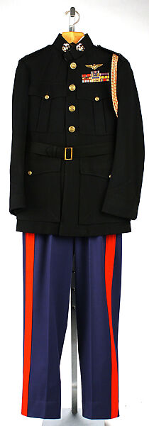 Military ensemble, wool, cotton, American 