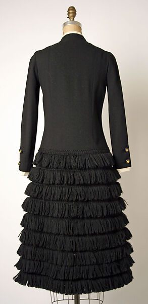 Dress, House of Chanel (French, founded 1910), wool, silk, French