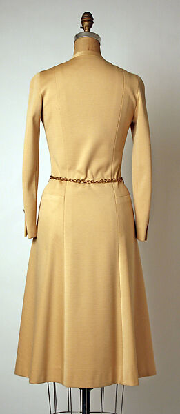 Dress, House of Chanel (French, founded 1910), (a) wool
(b) metal, faux gems, French