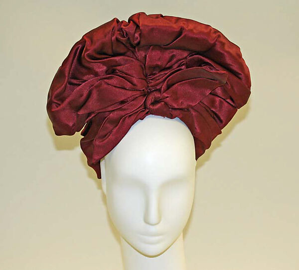Hat, House of Paquin (French, 1891–1956), silk, French 