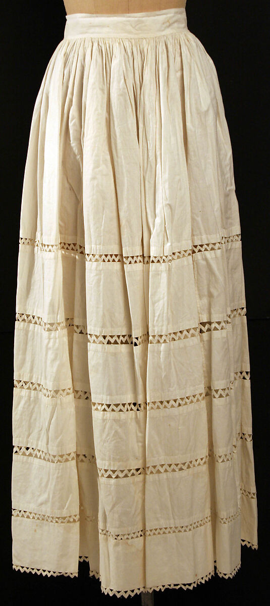 Petticoat, cotton, American or European 