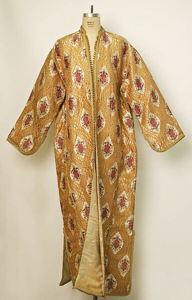 Coat, Silk; brocaded 