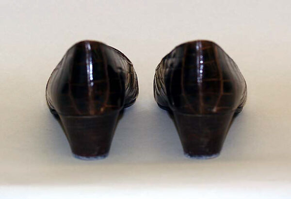 Pumps, House of Dior (French, founded 1946), alligator skin, French