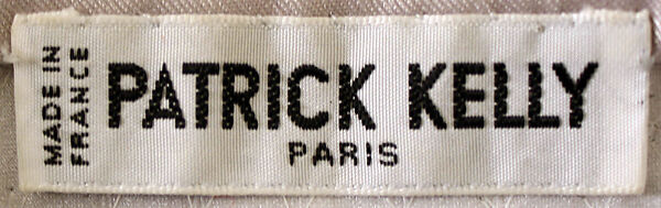 Evening dress, Patrick Kelly (American, Vicksburg, Mississippi 1954–1990 Paris), synthetic fiber, plastic, French