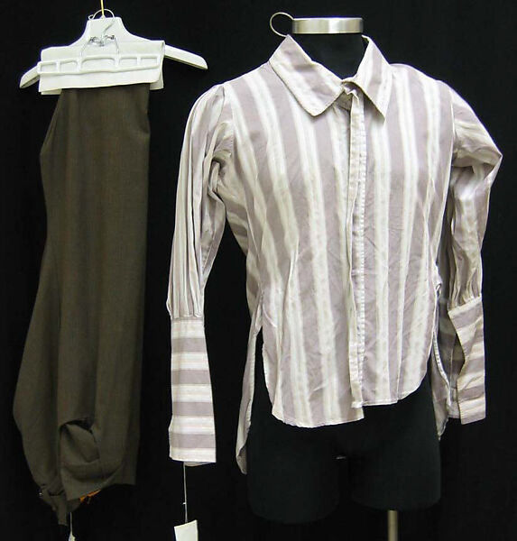 Ensemble, Vivienne Westwood (British, 1941–2022), a) cotton
b) wool, British 