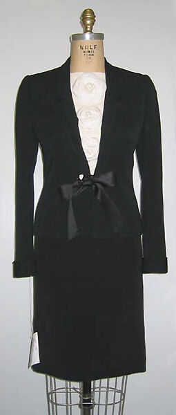 Suit, House of Chanel (French, founded 1910), wool, silk, French 