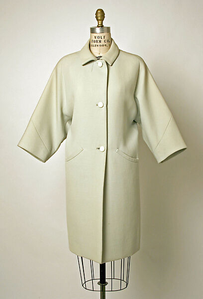 Coat, House of Balenciaga (French, founded 1937), wool, French