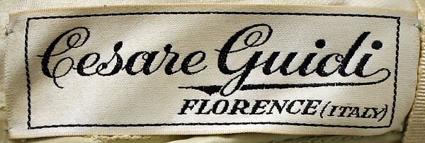 Evening ensemble, Cesare Guidi (Italian), silk, Italian