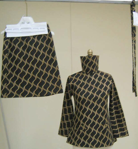 Ensemble, Rudi Gernreich (American (born Austria), Vienna 1922–1985 Los Angeles, California), synthetic fiber, Lurex, American