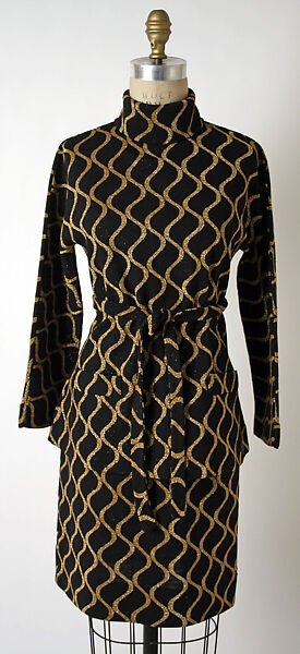 Ensemble, Rudi Gernreich (American (born Austria), Vienna 1922–1985 Los Angeles, California), synthetic fiber, Lurex, American 