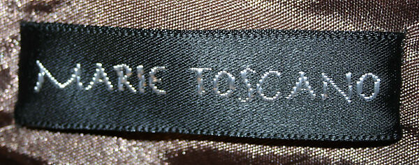 Dress, Marie Patricia Toscano (Brazilian), acetate, cotton, Brazilian