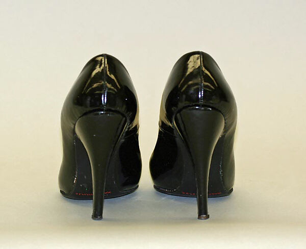 Pumps, Vivienne Westwood (British, 1941–2022), leather, plastic (vinyl), rubber, British