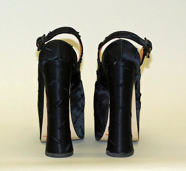 Shoes, Vivienne Westwood (British, founded 1971), silk, British