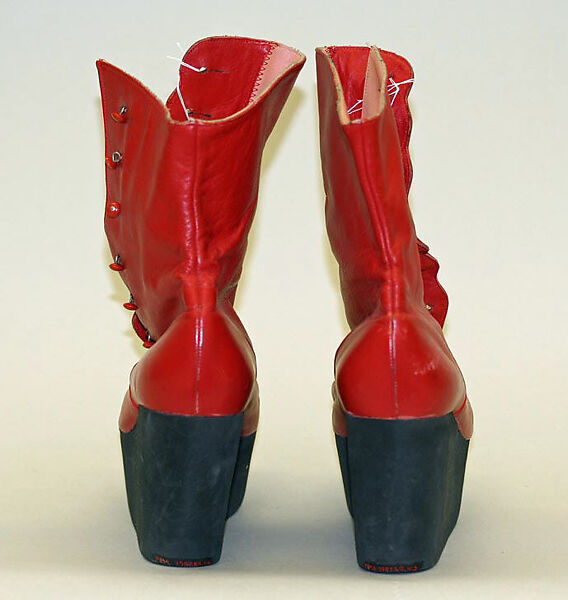 Boots, Elio Fiorucci (Italian, born 1935), plastic (cellulose nitrate, foam), Italian