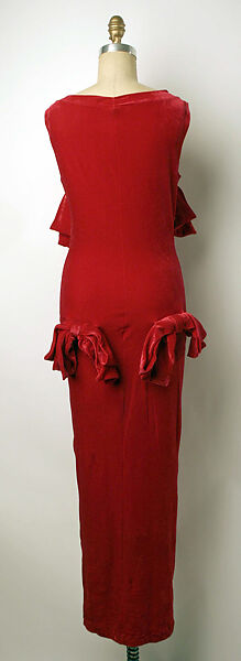 Evening dress, Pam Hogg (British), acetate, Nylon, Lycra, British