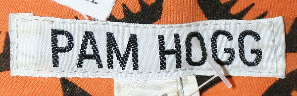 Dress, Pam Hogg (British), polyester, cotton, British