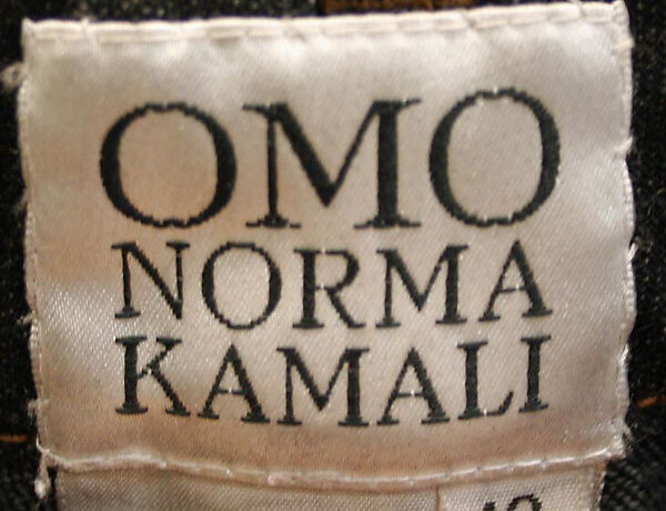 Jeans, OMO Norma Kamali (American, born 1978), cotton, American