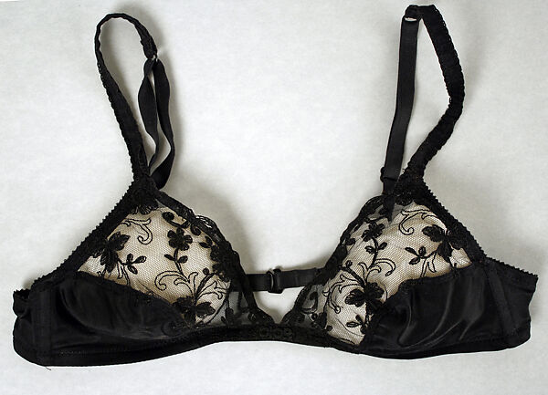 Brassiere, House of Dior (French, founded 1946), polyester, cotton, elastic, French 