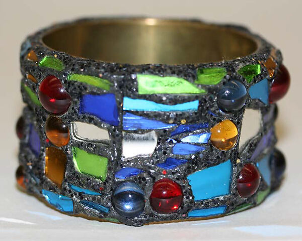 Bracelet, Andrew Logan (British, born 1945), plastic, metal, British 