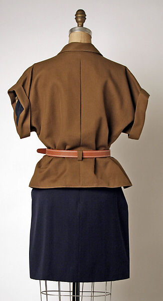 Suit, Geoffrey Beene (American, Haynesville, Louisiana 1927–2004 New York), wool, silk, leather, American