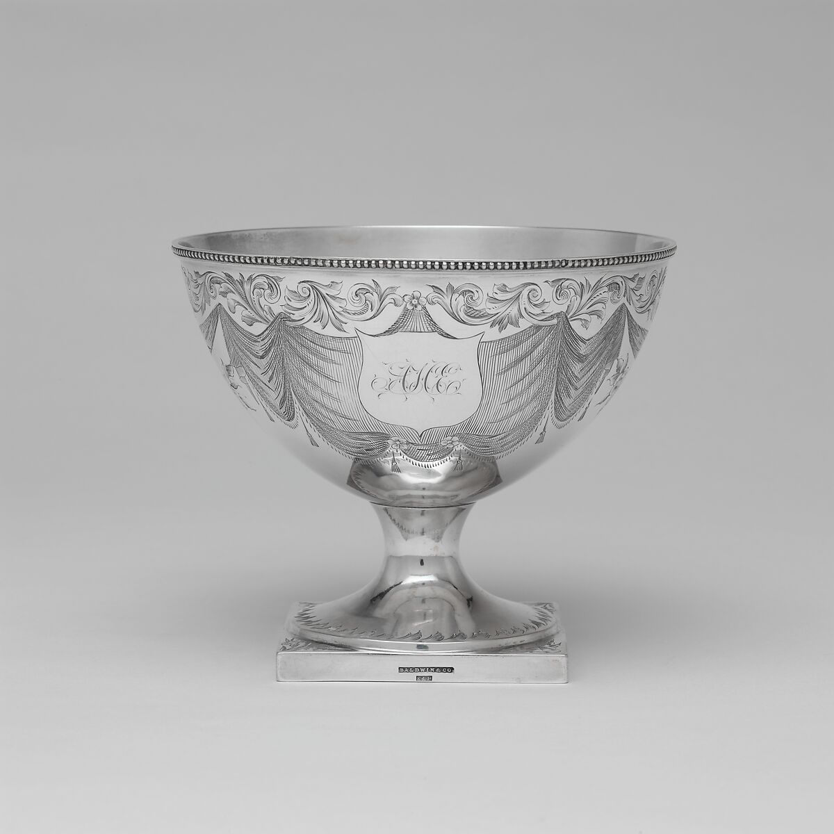 Punch Bowl, Eoff and Phyfe (active ca. 1844–49), Silver, American 