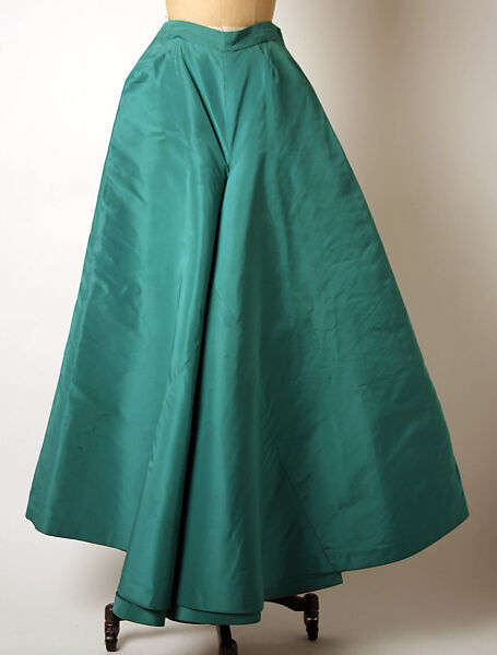 Evening ensemble, Madame Grès (Germaine Émilie Krebs) (French, Paris 1903–1993 Var region), (a) silk, plastic, metal 
(b) silk, French