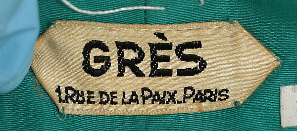 Evening ensemble, Madame Grès (Germaine Émilie Krebs) (French, Paris 1903–1993 Var region), (a) silk, plastic, metal 
(b) silk, French