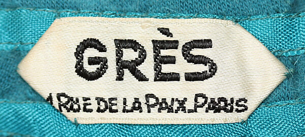 Evening dress, Madame Grès (Germaine Émilie Krebs) (French, Paris 1903–1993 Var region), (a) wool
(b) wool, brass, French