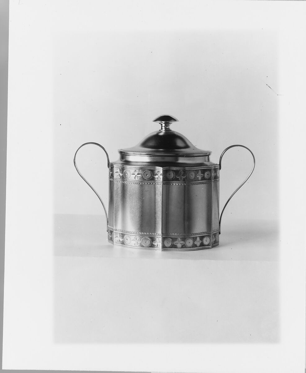 Sugar Bowl, Bailey and Kitchen (active ca. 1833–46), Silver, American 