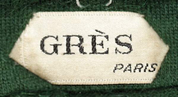 Evening ensemble, (a, b) Madame Grès (Germaine Émilie Krebs) (French, Paris 1903–1993 Var region), (a) wool
(b) wool
(c, d)  silk, French