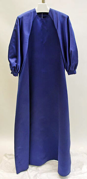 Evening ensemble, (a, b) Madame Grès (Germaine Émilie Krebs) (French, Paris 1903–1993 Var region), silk, synthetic fiber, French 