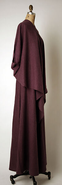 Evening ensemble, Madame Grès (Germaine Émilie Krebs) (French, Paris 1903–1993 Var region), wool, French