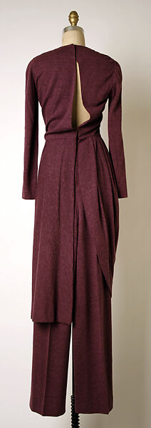 Evening ensemble, Madame Grès (Germaine Émilie Krebs) (French, Paris 1903–1993 Var region), wool, French