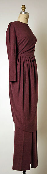 Evening ensemble, Madame Grès (Germaine Émilie Krebs) (French, Paris 1903–1993 Var region), wool, French