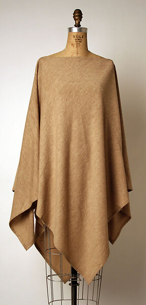 Poncho, Madame Grès (Germaine Émilie Krebs) (French, Paris 1903–1993 Var region), wool, French 