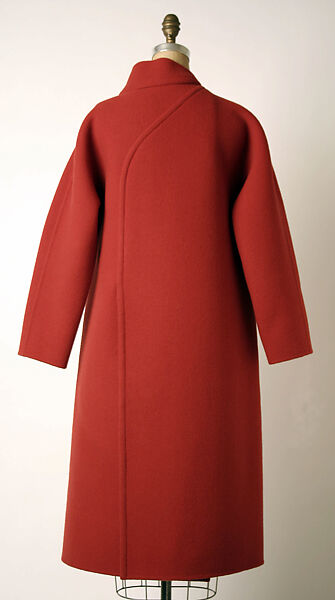 Coat, Madame Grès (Germaine Émilie Krebs) (French, Paris 1903–1993 Var region), wool, plastic, French
