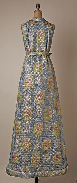 Evening dress, Pierre Cardin (French (born Italy), San Biagio di Callalta 1922–2020 Neuilly), synthetic fiber, French