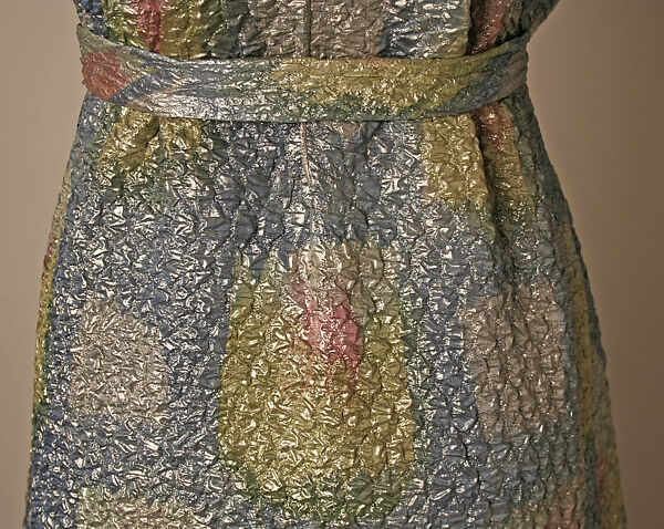 Evening dress, Pierre Cardin (French (born Italy), San Biagio di Callalta 1922–2020 Neuilly), synthetic fiber, French