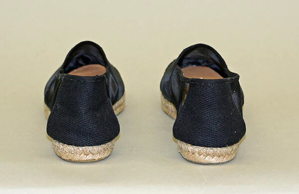 Espadrilles, Calvin Klein, Inc. (American, founded 1968), cotton, jute, synthetic fiber, rubber, American