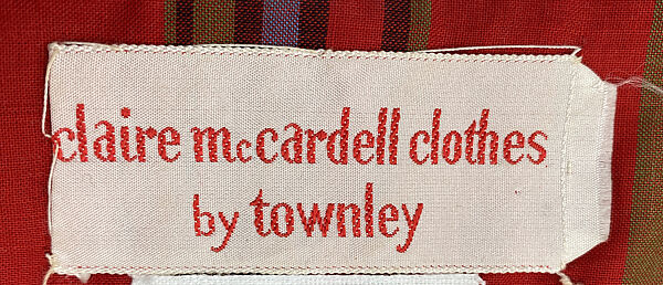 Playsuit, Claire McCardell (American, 1905–1958), cotton, American