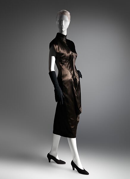 Cocktail dress, Charles James (American, born Great Britain, 1906–1978), silk, American