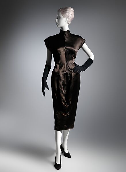 Cocktail dress, Charles James (American, born Great Britain, 1906–1978), silk, American 