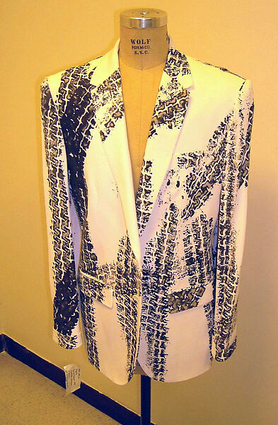 Suit, Alexander McQueen (British, founded 1992), synthetic fiber, cotton, British