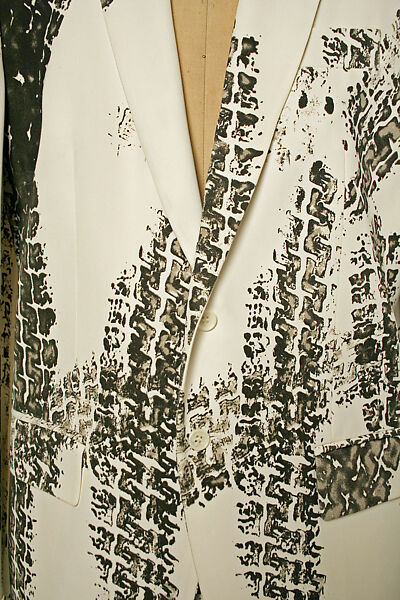 Suit, Alexander McQueen (British, founded 1992), synthetic fiber, cotton, British