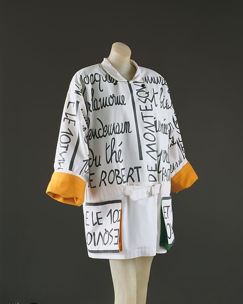 Jacket, Jean-Charles de Castelbajac (French, born Casablanca, Morocco, 1949), cotton, wool, synthetic fiber, French 