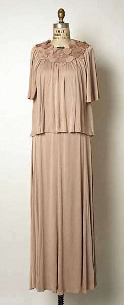 Evening dress, Scott Barrie (American, 1946–1993), rayon, American