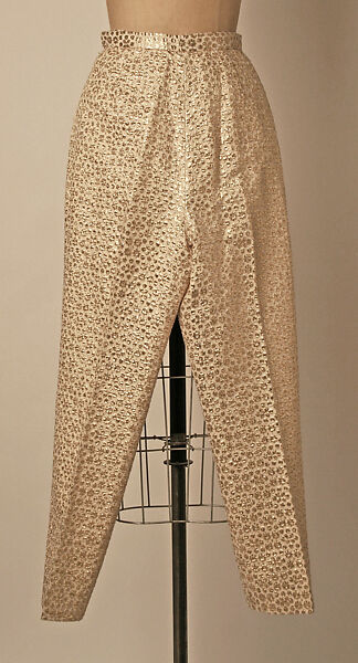 Evening ensemble, House of Chanel (French, founded 1910), synthetic fiber, metal, French